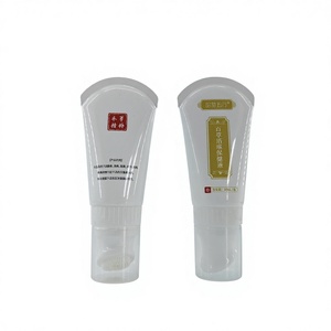 Popular <b>Model</b> Packaging 100ml White Plastic Cosmetic Empty Container Tube With Silicone <b>Foam</b> Brush Head For Face Wash Cream - Product Image 1