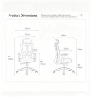 Chaise de bureau ergonomique en maille, réglable en hauteur, avec appui-tête pivotant et dossier respirant – Vente en gros usine