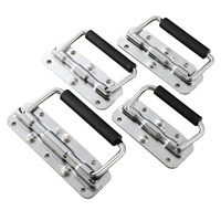 Hengsheng Heavy Duty Flight Case Hardware Poignée montée en surface Poignées de transport avec ressort de torsion de rebond intégré