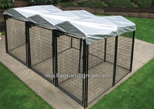 10x10x6 qualità personalizzata a prezzi di fabbrica per esterno a catena cane canile in metallo solido modello chiuso Top per Pet Run Play svendita Lowes - Product Image 2