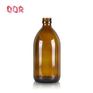 Botella de vidrio ámbar ecológica de 60 ml, 2 oz, 125 ml, 5 oz, 200 ml, 6.7 oz, frasco de vidrio de pared gruesa reciclable para bebida de vitamina CoQ10 - Product Image 5