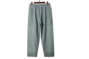 Men's casual lightweight polyester trousers with a solid color flat design and <b>elastic</b> waist, Islamic Muslim clothing - Product Image 3
