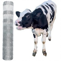Clôture pour bétail agricole en fil de fer galvanisé de 18 mm, Chine, 4 pieds x 164 pieds, pour bovins, cerfs, pâturages, jardins, protection des animaux
