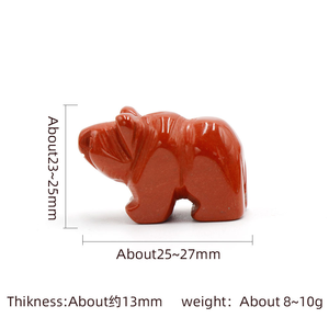 Wholesale Natural Polar Bear Carving Craft Mixed Gemstone Crystal Diamond Healing <strong>Stone</strong> for Christmas Animal Theme - Product Image 4
