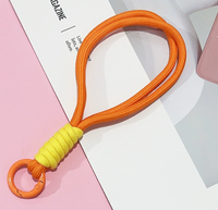 Cordón de Llavero Corto y Ecológico Clarin, Trenzado, 100% Poliéster, Resistente, de 15 cm, para Bolsos y Llaves