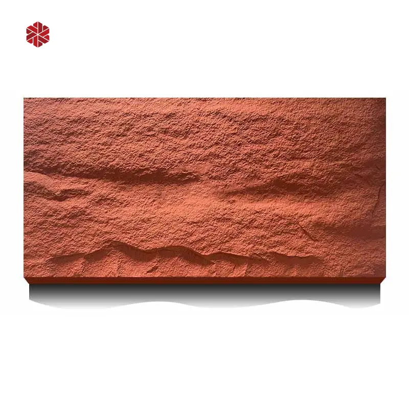 Stone flexible tiles exterior wall cladding luxury PU mushroom stone decorative wall panel