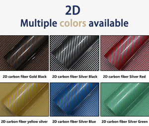 Accessoires Autocollant adhésif en vinyle Super brillant Couverture de carrosserie de porte de voiture Noir brillant 2D 3D 4D 5D 6D <span class=keywords><strong>7D</strong></span> 9D Film en fibre de <span class=keywords><strong>carbone</strong></span> - Product Image 3