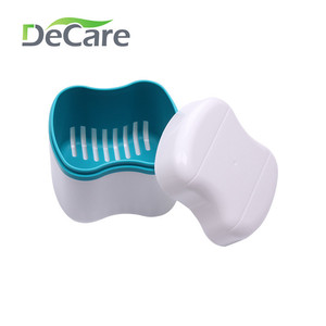 Estuche para Dentaduras Postizas DeCare, Gris, con Malla Interna, Portátil, de Plástico, Caja de Almacenamiento Dental - Product Image 2