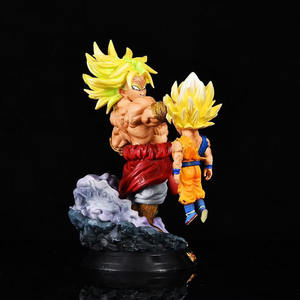 2024 impression <span class=keywords><strong>3D</strong></span> personnalisée fils goku anime figure <span class=keywords><strong>DBZ</strong></span> Manga Figure père et fils Diorama résine Art décoration de la maison Broli Anime - Product Image 3