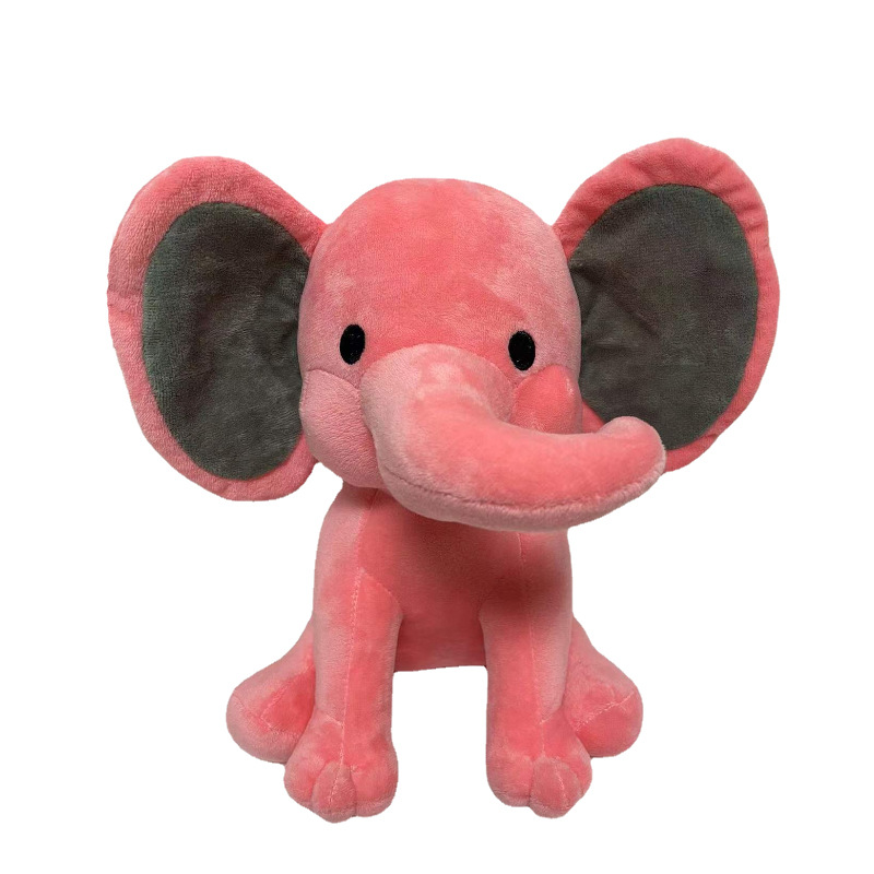 Peluche Éléphant Rouge