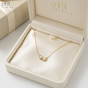 High Quality Wholesale 18K <b>Solid</b> Yellow <b>Gold</b> Natural Rose Cut Diamond Necklace OEM Fine Jewelry Supplier Rose Cut <b>Pendant</b> - Product Image 5