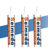 SEIMEDA S816 Mastic silicone neutre vert à durcissement rapide, non toxique, acetoxy, pour construction d'aquariums et emballage OEM, en cartouche