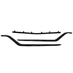 Pour <span class=keywords><strong>mercedes</strong></span>-benz pare-chocs avant bandes de garniture gauche et droite bandes de garniture centrale noir brillant C63 W205 W218 classe <span class=keywords><strong>AMG</strong></span> 2016-2021 - Product Image 1