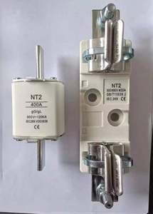 Saiffey Haute Qualité HRC Céramique + Cuivre NT Type Lame <span class=keywords><strong>Fusible</strong></span> Bloc Liens avec 500V 120KA <span class=keywords><strong>gG</strong></span> 400A NT2 <span class=keywords><strong>Fusible</strong></span> Électrique Lien - Product Image 2