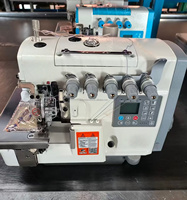 Machine à coudre industrielle surjeteuse à entraînement direct QS-B5-DZ, haute vitesse, 5 fils, coupe-fil automatique, pour plissage