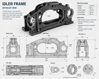 Grande structure d'entraînement robuste pour convoyeur, usinage OEM |   Service de fabrication CNC pour supports de poulies d'équipements miniers