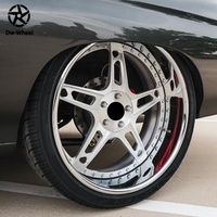 Jantes en alliage d'aluminium forgé poli argenté à déport profond 24 26 pouces 5x127 5x120 6x139.7 5x114.3 pour Chevrolet Impala Lincoln Town