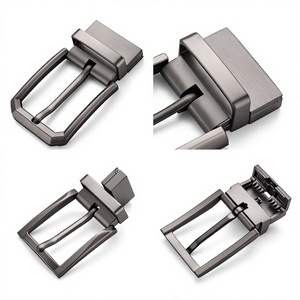 Hebilla de Cinturón Reversible con Logotipo Grabado Personalizado Directamente de Fábrica, de Zinc de 35 mm, Logotipo del Cliente, Herrajes Lihui Ecológicos - Product Image 1
