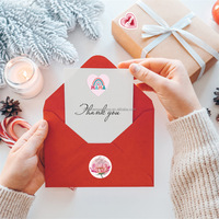 Enveloppes en papier de fantaisie de luxe de créateur personnalisé avec cartes de remerciement pour petites entreprises Papier de luxe imprimé en carton