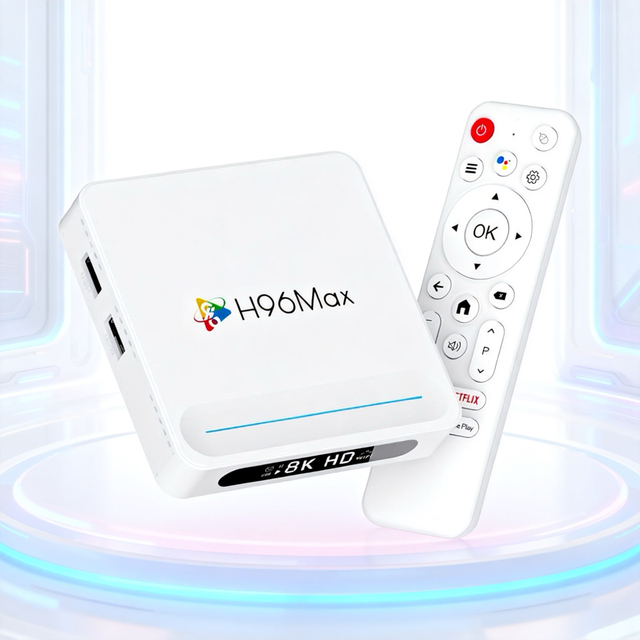 H96 Max H618 Plus Android 14 Smart TV Box 8K Streaming Media Player Dual WiFi Set-Top Box 4GB 32GB