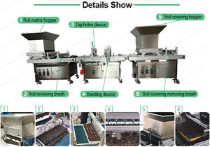 Automatisches Tablet Saatgut-/Sägemaschine Saatgut-Tablett Gemüse Saatgut-Maschine Gewächshaus Gemüse-Kinderzimmer-Maschine - Product Image 4