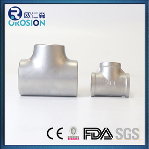 Thép không gỉ 304 316 Chất lượng cao cấp công nghiệp mông hàn <span class=keywords><strong>3</strong></span> cách TEE phụ kiện TEE không có cạnh sáng - Product Image 3