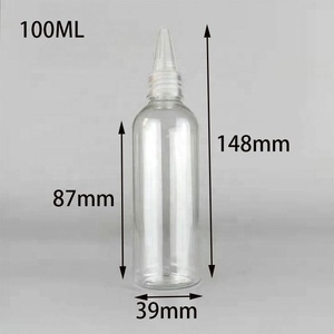 30ml 60ml Round Shape Pet Soft Hair Oil Dye Squeeze Applicator Packaging <b>Dropper</b> <b>Bottle</b> with Twist-open Dispensing Lid - Product Image 6