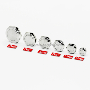 12v Led Touch interruttore in acciaio inox 35mm ascensore di emergenza pulsante rotondo - Product Image 2