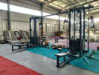 Appareil de musculation multifonctionnel professionnel 8 stations avec crossover par câble et structure de gymnastique pour l'entraînement complet du corps