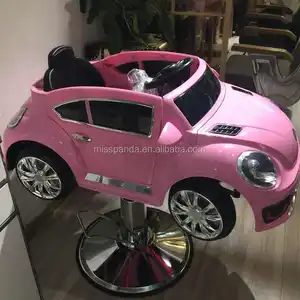 뜨거운 판매 핑크 장난감 살롱 이발사 의자 어린이 자동차 살롱 의자 키즈 미용 의자 도매 저렴한 가격