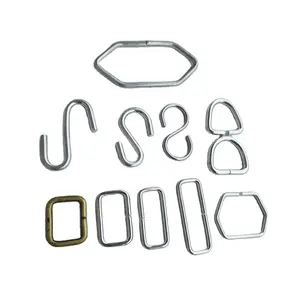 Wholesale metal wire iron square ring strap buckle for bags