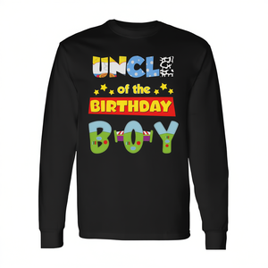 Camiseta de manga larga para el tío del cumpleañero, ropa para fiesta familiar de vaqueros - Product Image 3