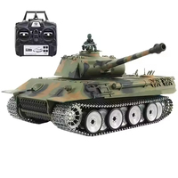 Tanque de Batalla Principal Alemán Leopard 2A6 Heng Long 3889, Escala 1:16, 4x4, Metálico, 2.4Ghz, Juguete de Disparo