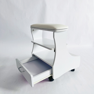 Beauty Nail Footrest Trolley Cart Four-<b>Wheeled</b> Foot Pedicure <b>Stools</b> with Large Storage Space for Beauty Nail Salon - Product Image 4