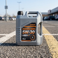 Huile de moteur de voiture à essence de marque OEM 5L de haute qualité composition d'huile de base certifiée SAE 5W-30