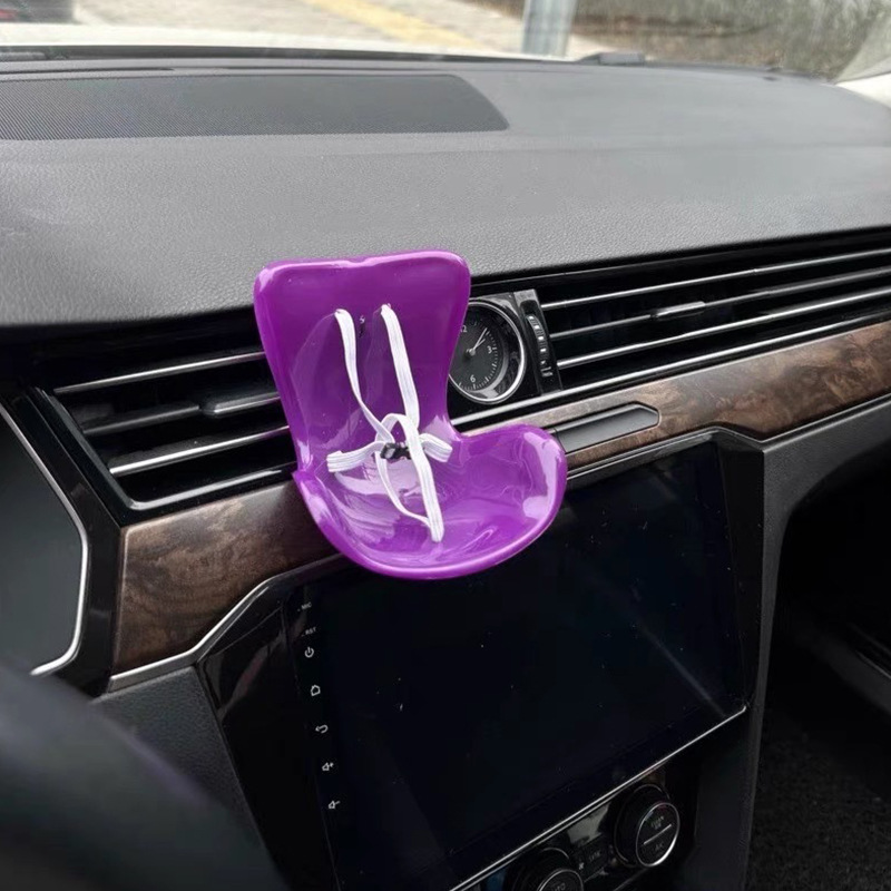 Siège violet foncé (avec clip de ventilation + comprimés parfumés)