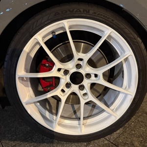 ล้อฟอร์จน้ำหนักเบา LZT-2809 สีขาว <span class=keywords><strong>G025</strong></span> ขนาด 17 18 19 20 นิ้ว 5x112 5x114.3 สำหรับ Audi Toyota Honda Mazda Subaru Nissan Lexus - Product Image 1