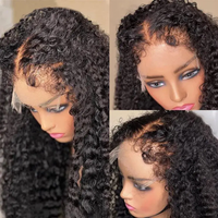 Perruque Bob Courte Bouclée en Dentelle HD 13x6 en Gros, Perruque Bob Courte Bouclée Pré-Pluckée en Cheveux Humains, Perruques Bob Courtes Bouclées Sans Colle pour Femmes Noires