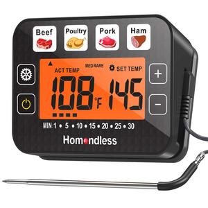 Thermomètre de cuisine pour viande et aliments avec minuterie et alarme, 4 modes alimentaires, haute précision, réponse ultra-rapide - Product Image 1