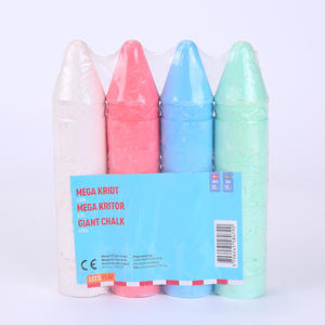 Craie de gypse colorée géante non toxique, sans poussière et lavable pour dessin artistique extérieur pour enfants sur trottoirs, routes et aires de jeux - Product Image 5