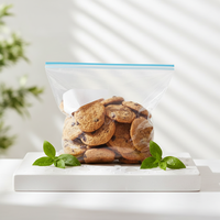 Sacs en plastique à fermeture éclair 2 mil transparents, étanches, refermables, avec logo personnalisé, pour emballage alimentaire, vente en gros