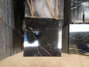Losas de mármol blanco y negro Premium Nero Marquina: ideales para pisos, encimeras y revestimientos de paredes - Product Image 5
