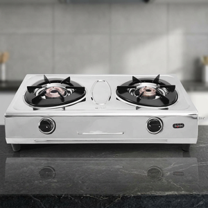 Quemador de gas de dos fuegos de acero inoxidable al por mayor con diseño compacto para cocinas domésticas y encimeras de cerámica B2B India - Product Image 4