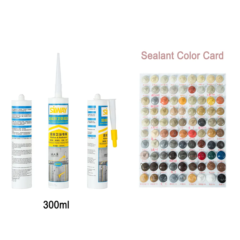 Nhà máy trực tiếp chống nấm Acetoxy chống nấm anitary rõ ràng silicon dính Sealant cho nhà bếp phòng tắm