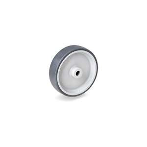 TELLURE ROTA - 711102 Ruedas de caucho termoplástico, Centro de polipropileno-ancho de la rueda 30mm, Ø 100 mm (Cant. 12) - Product Image 1