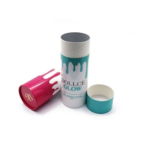 Eco-Friendly Customized Face Cream Skin Care Cosmetics Canning Packaging Circular Paper Box Tub-shaped Cosmetics Packaging - Product Image 4