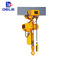Nouvelle palan électrique à chaîne robuste 5 tonnes certifié CE avec chariot manuel, protection IP54, télécommande sans fil, directement de l'usine