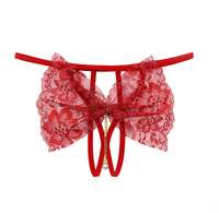 String pour femme en forme de papillon, sous-vêtements sexy, photo de femmes, string perlé
