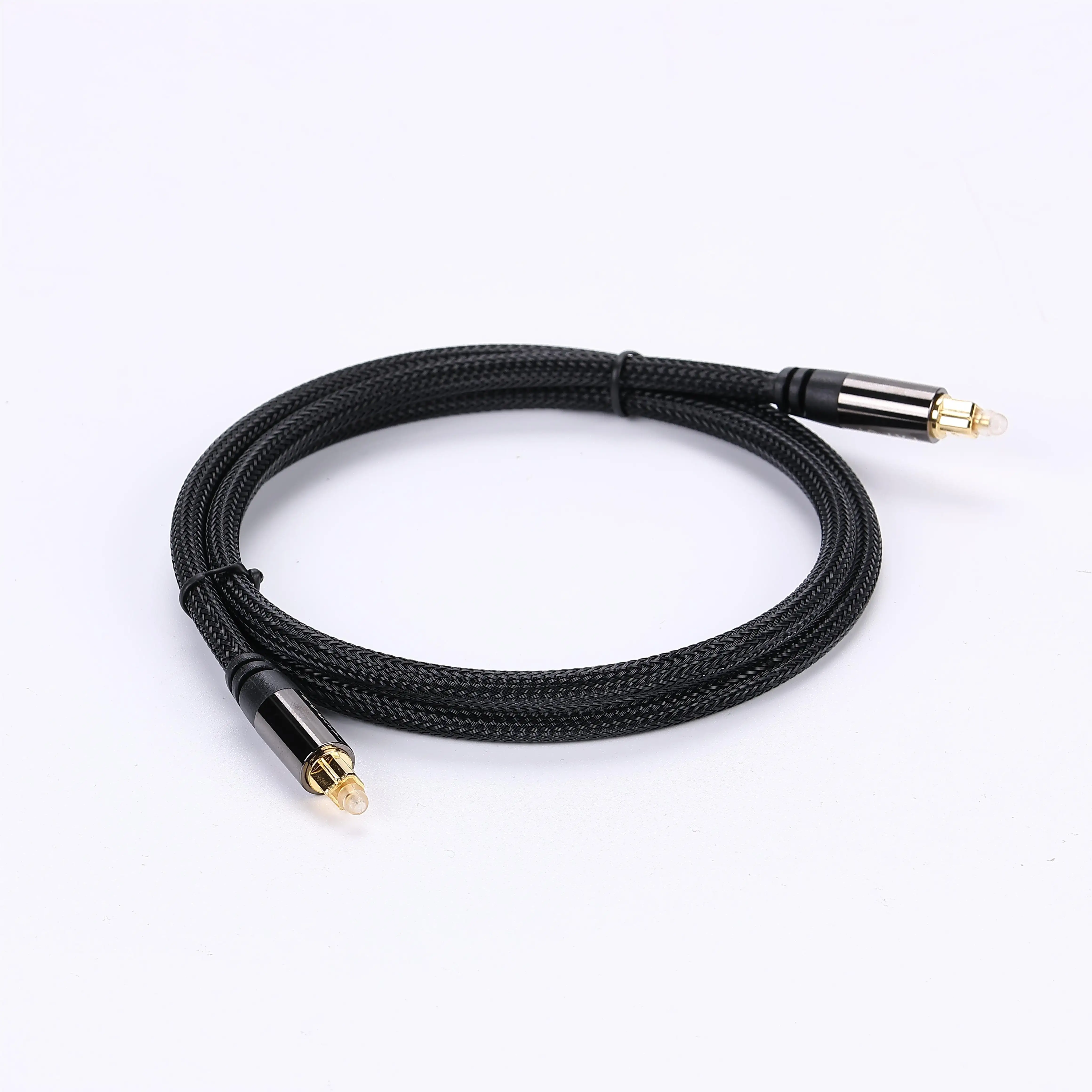 High Quality Gold Plated Plug Fiber Optic Digital Audio Toslink Standard Male to Male Cable M/M