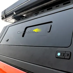 Auvent rigide de camion avec fenêtres Couvre-lit de camionnette en acier Auvent Tacoma pour Toyota Hilux Vigo Revo